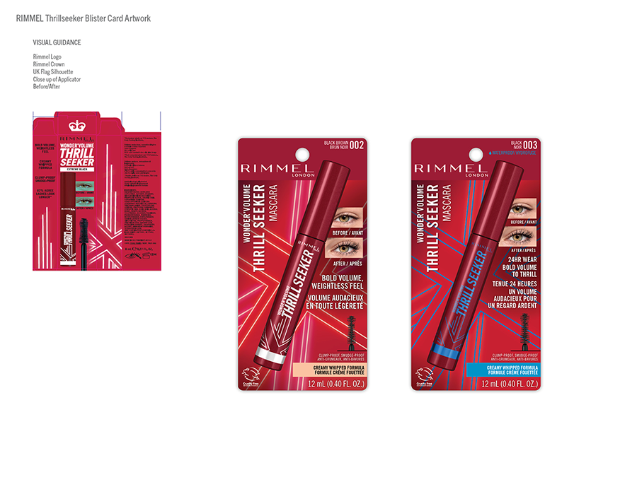 Rimmel ThrillSeeker Blister Card Artwork
